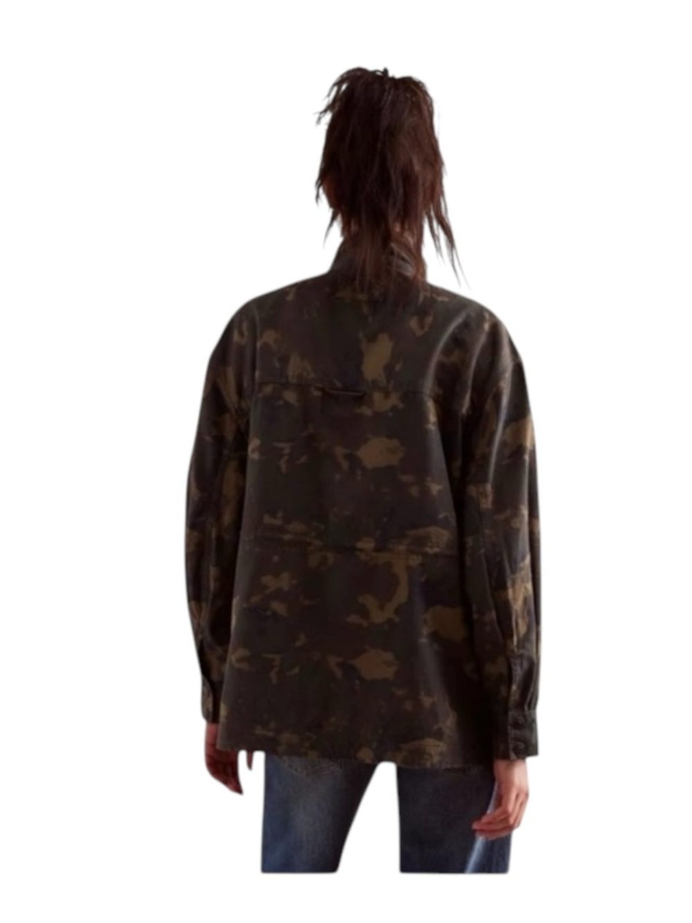 new FP x We The Free ❂ Arya Utility Camo Field Jacket ❂ Olive Camo Print ❂ XL - Picture 14 of 16